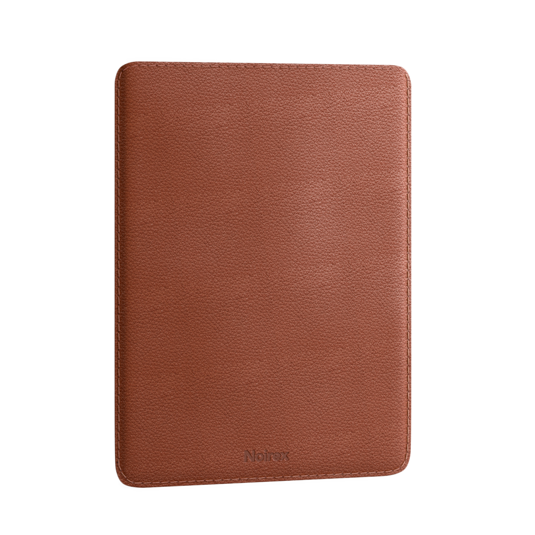 brown leather MacBook sleeve, front