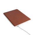 brown leather MacBook sleeve angled